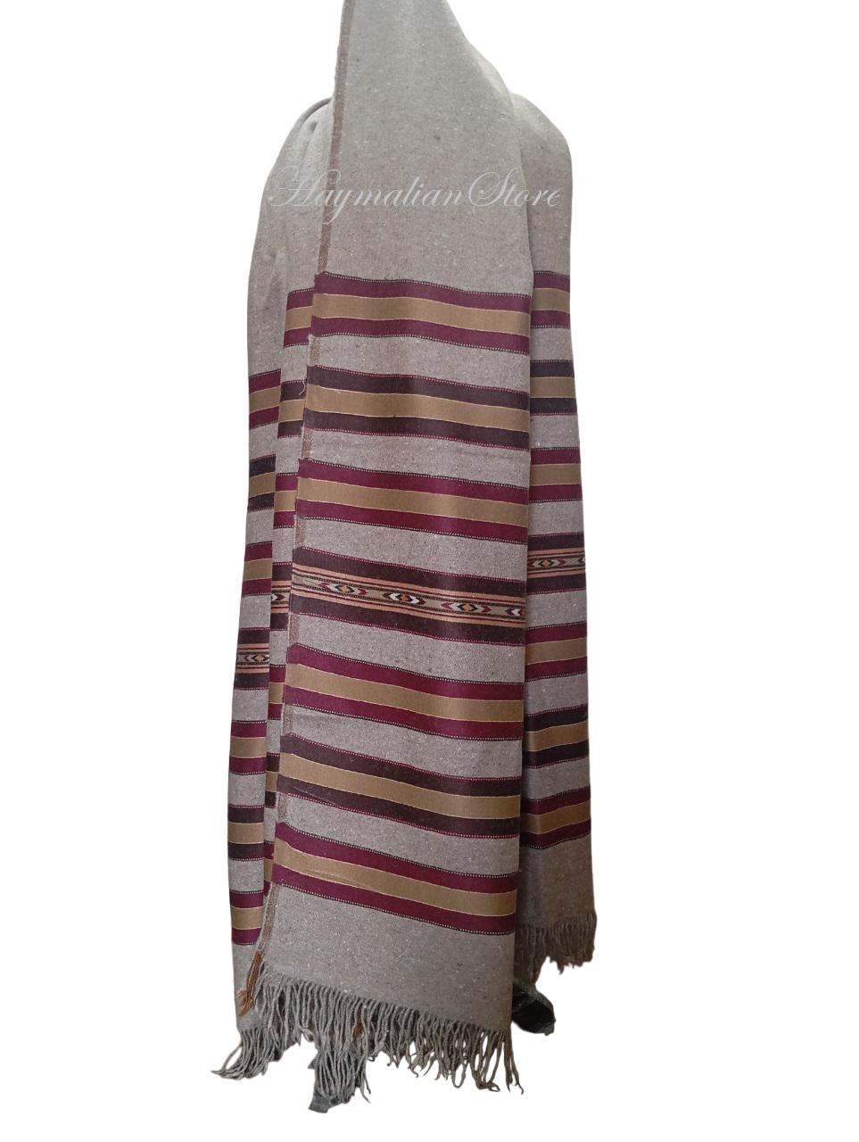 Afghan Wool Patu Blanket: Traditional Winter Shawl