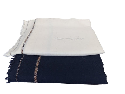 Afghan Wool Patu Blanket: Lightweight Winter Shawl, Traditional Design