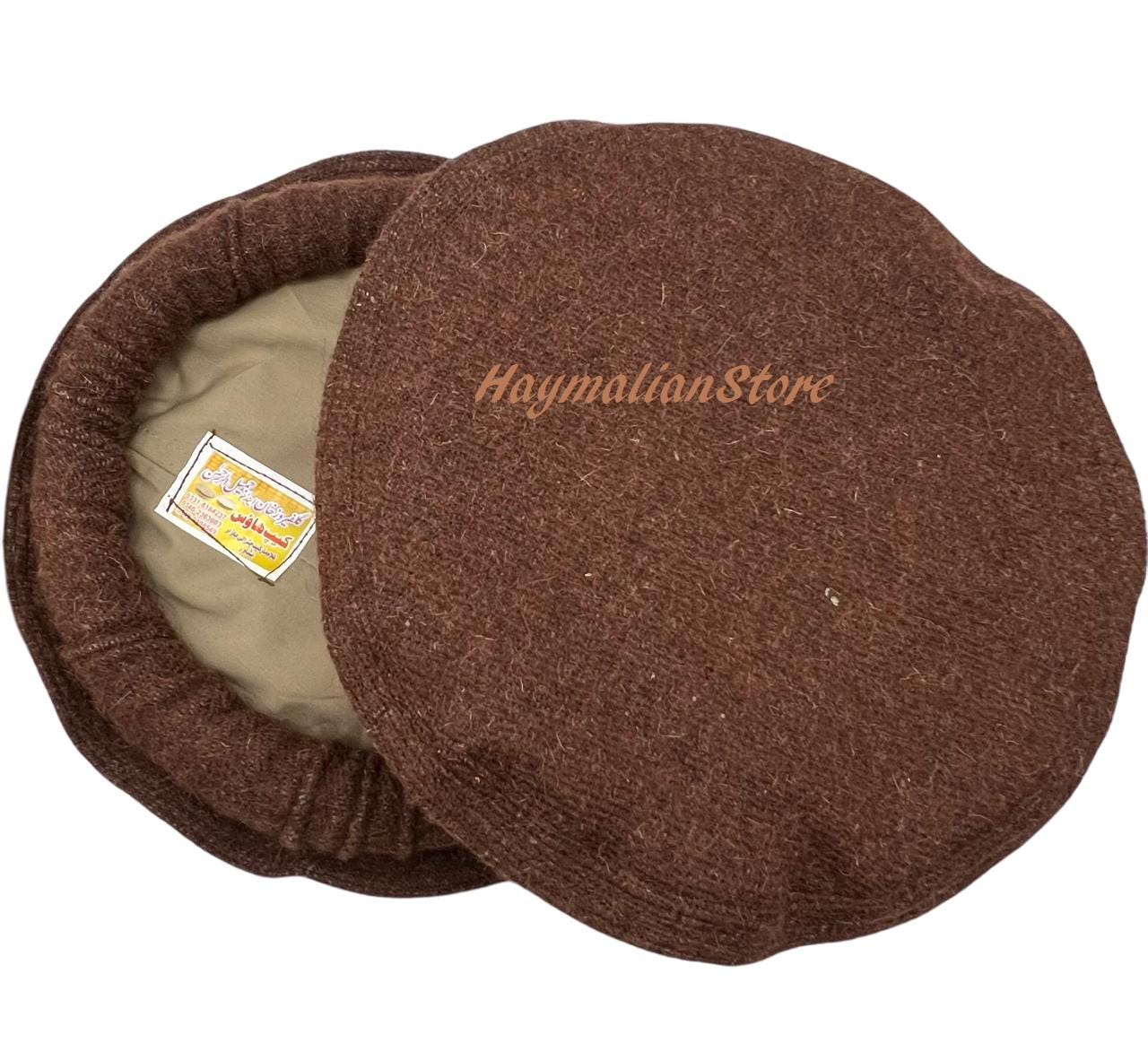 Handmade Sheep Wool Pakol Hat: Afghan Chitrali Style