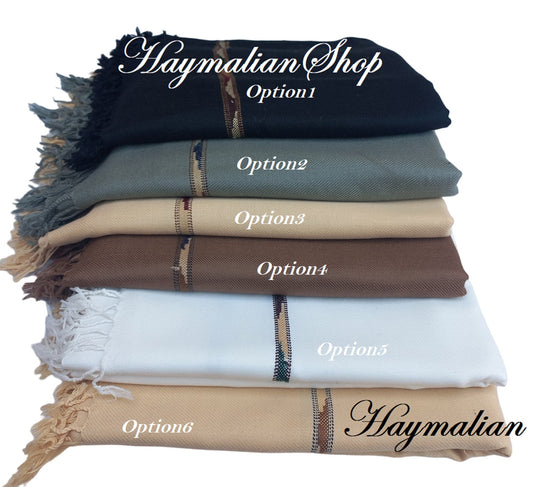 Multi Colors Acrylic Tassol Warm Shawl For Men Patu Shawl: Traditional Winter Shawls