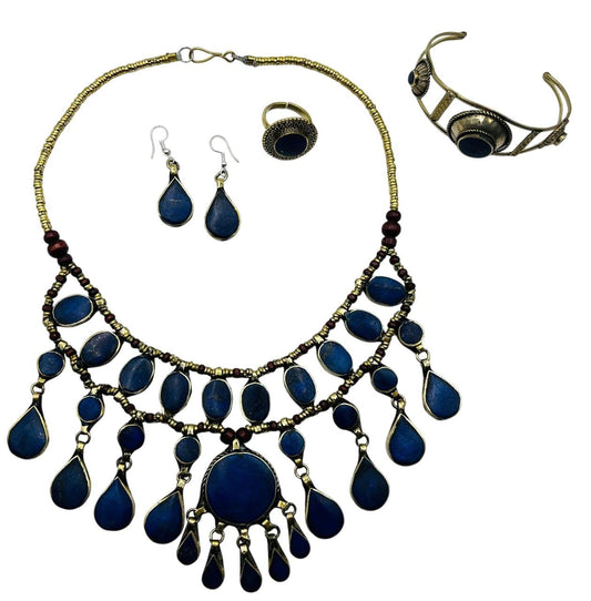 Multi colors Handmade Afghan Turkmen Tribal Ethnic Kuchi Necklaces