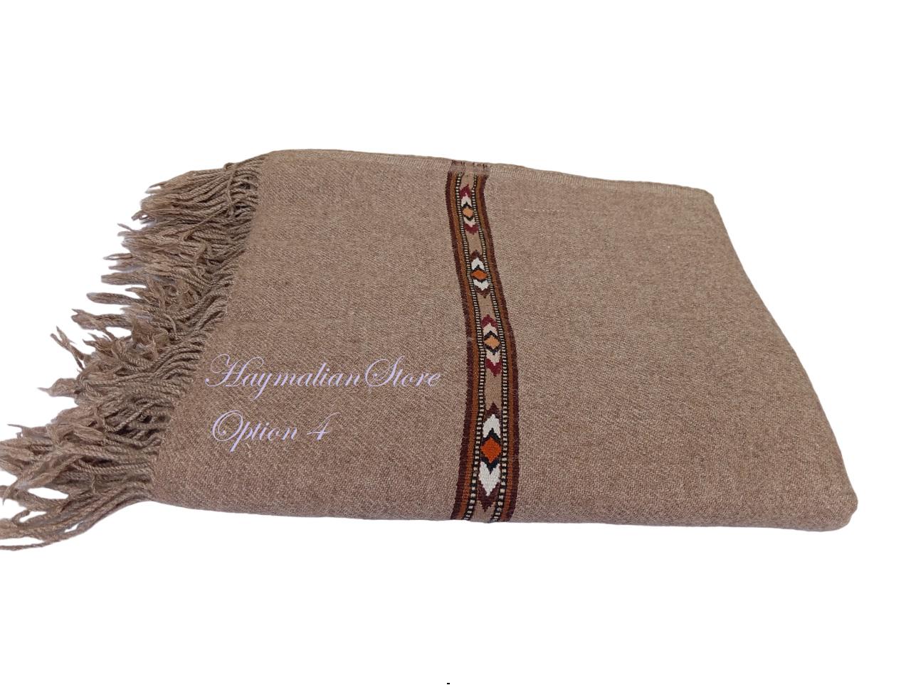 Afghan Wool Patu Blanket: Traditional Winter Shawl