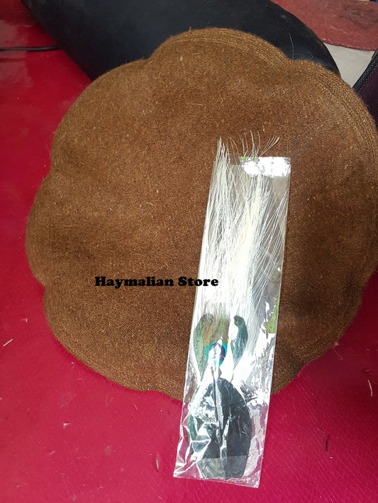 Handmade Chitrali Cap Taj Pakol 100% Wool from Pakistan