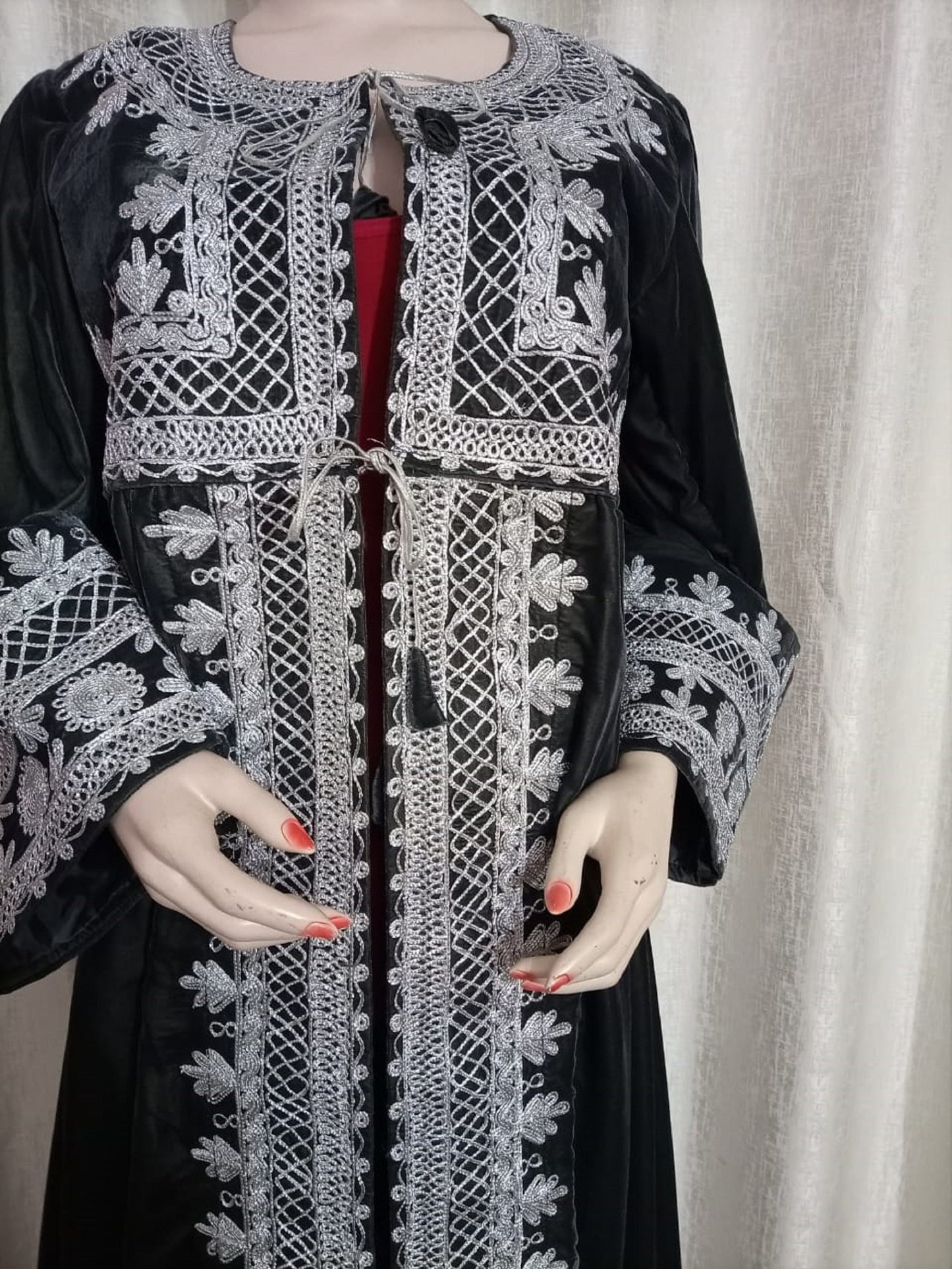 Handmade Embroidered Afghan Kuchi Jacket: Boho Hippie Vest