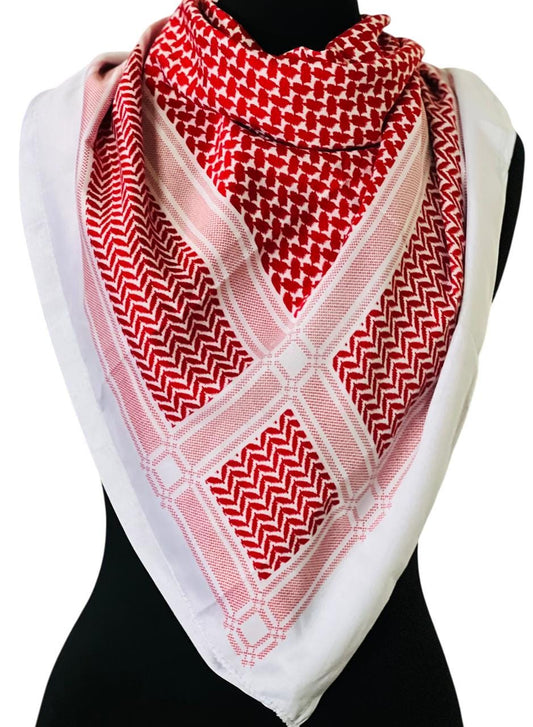 Unisex Cotton Blend Shemagh Scarf: Military Desert Keffiyeh, Handmade in Pakistan