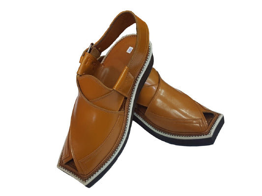 Imran Khan Style Peshawar pure leather Multi color Chappal  from Pakistan