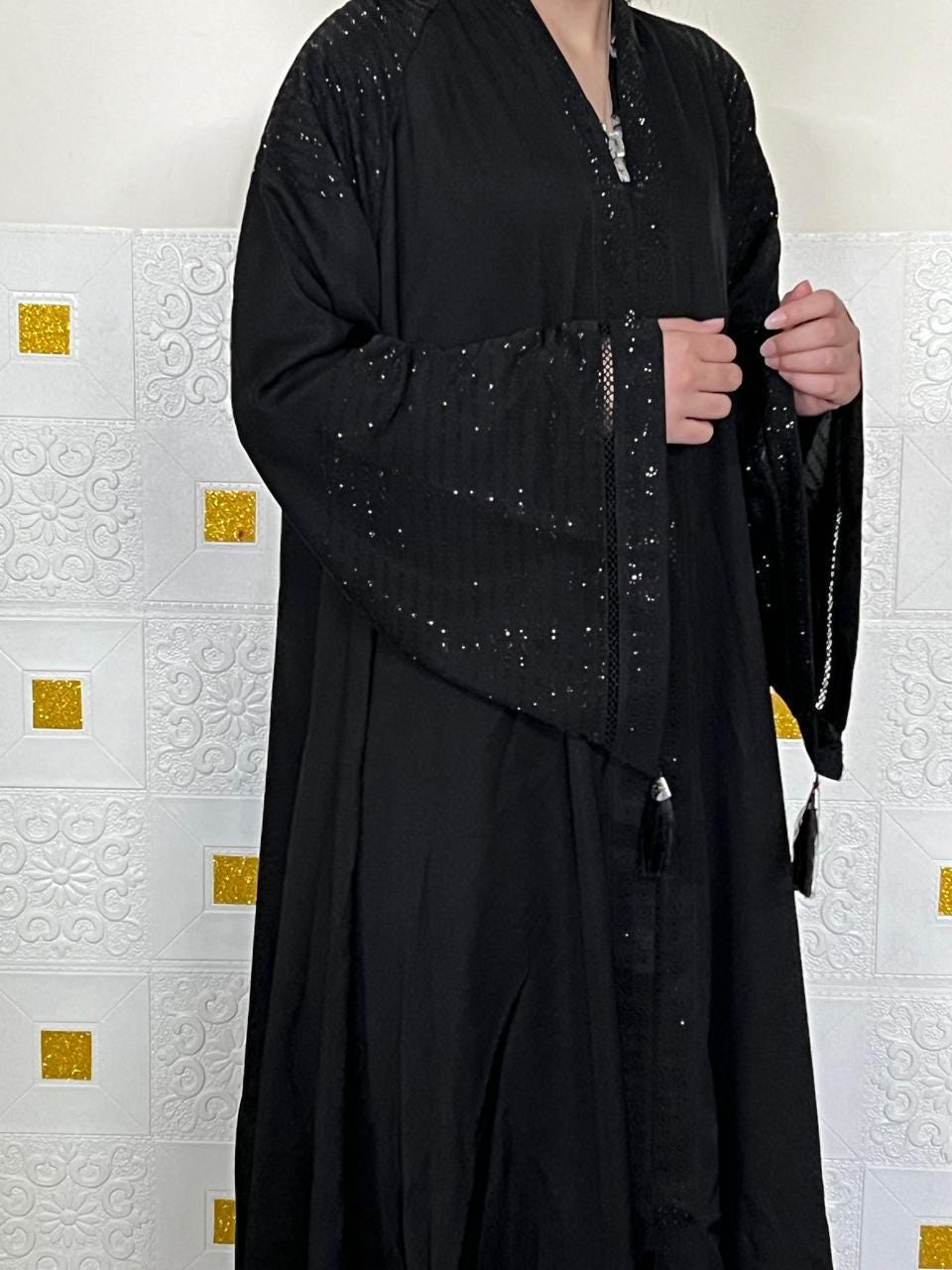 Abaya, Veils Muslim Scarf, Pakistani Women Burqa-Abaya, Islamic Kaftan Muslim Hijab, Georgette Fabric