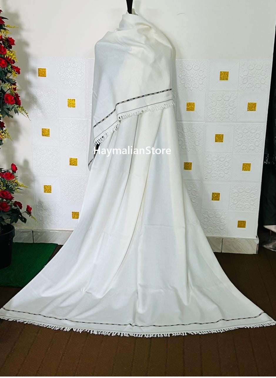 Afghan Wool Patu Blanket: Lightweight Winter Shawl, Traditional Design