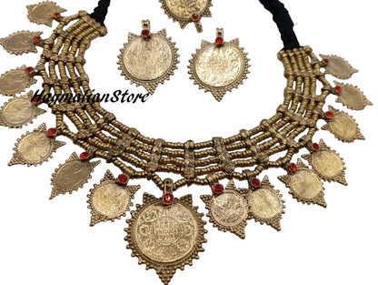 Antique Unique Handmade Afghan Tribal-Boho Tribel Banjara Vintage Necklace Full set