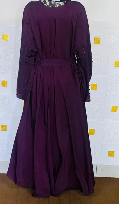 Abaya, Veils Muslim Scarf, Pakistani Women Burqa-Abaya, Islamic Kaftan Muslim Hijab, Georgette Fabric