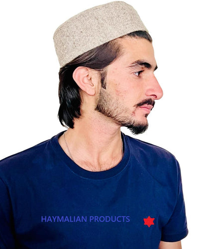 Handmade Chitrali Prayer Hat: 100% Pure Sheep Wool
