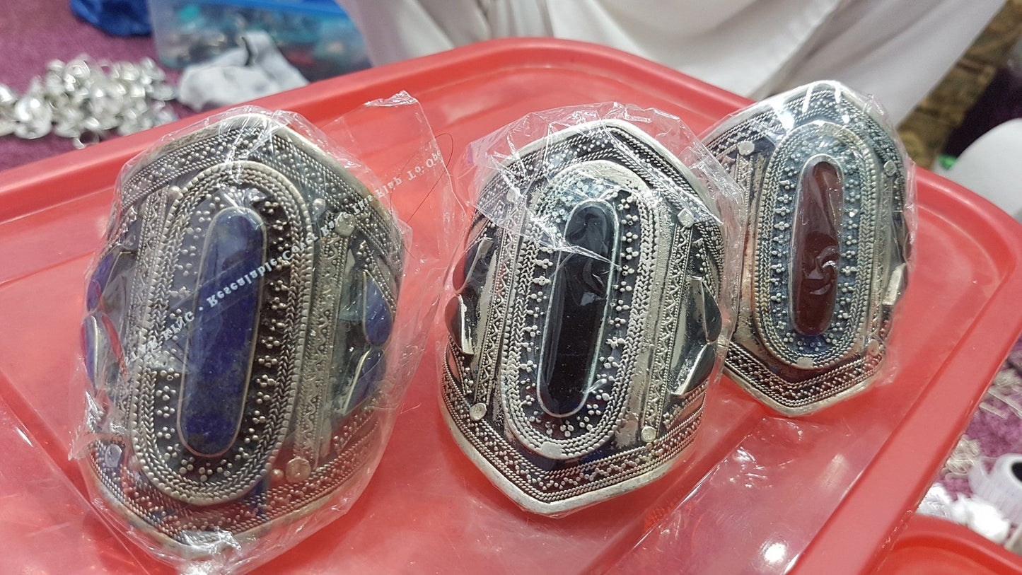 Afghan-Kuchi-Cuff-Carved-Tribal-Jewelry-Ethnic-Boho Afghan  Bracelet