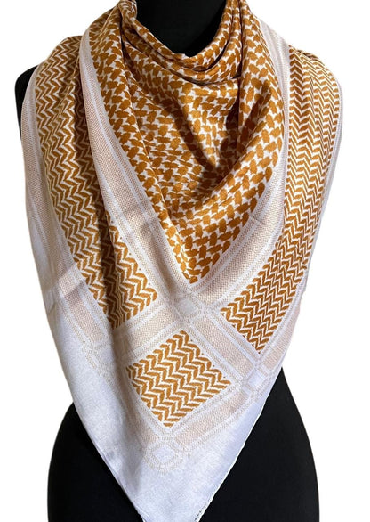 Unisex Cotton Blend Shemagh Scarf: Military Desert Keffiyeh, Handmade in Pakistan