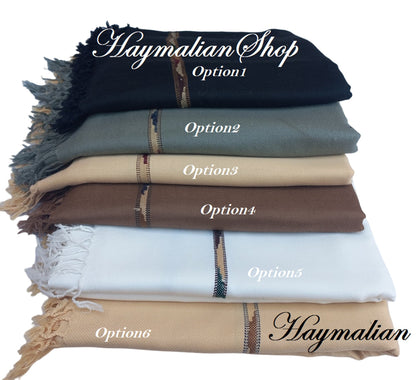 Multi Colors  Acrylic Tassol Warm Shawl For Men Patu Shawl: Traditional Winter Shawls