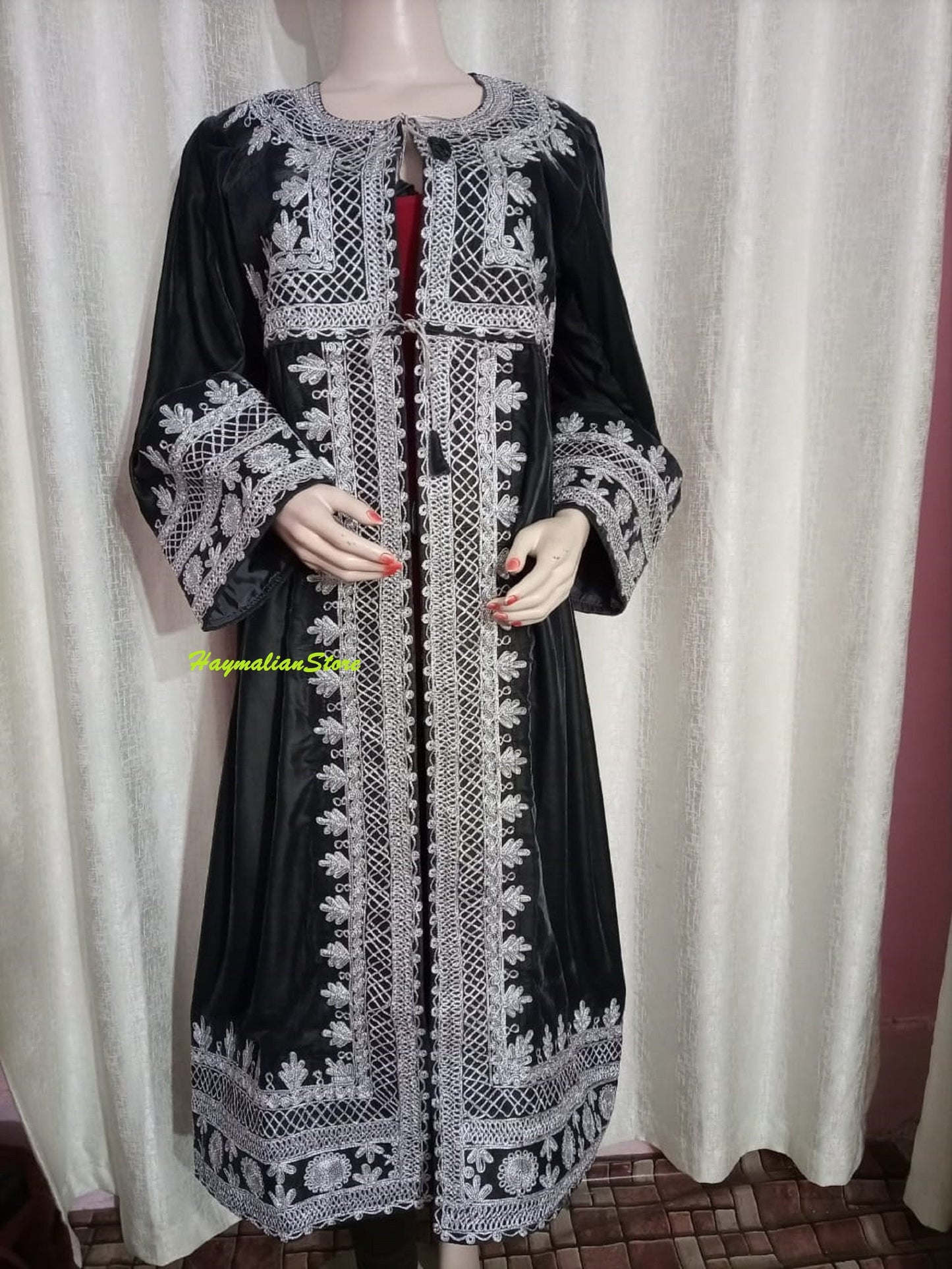 Handmade Embroidered Afghan Kuchi Jacket: Boho Hippie Vest