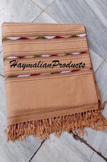 Primum Quality Afghan Patu Pure lamb Wool Winter Blanket - Shawl hand made from Swat