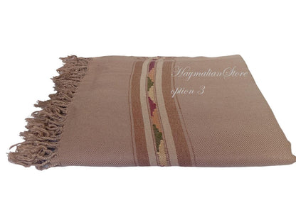 Afghan Wool Patu Blanket: Traditional Winter Shawl