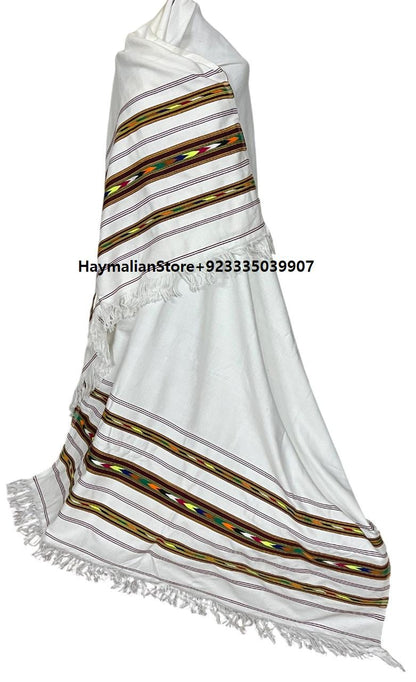 Handmade Wool Patu Blanket Shawl: Afghan Winter Blanket