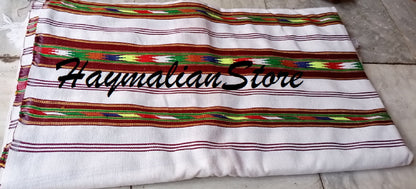 Afghan Wool Patu Blanket: Traditional Colorful Winter Shawl