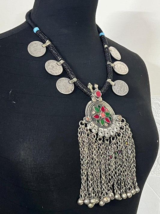 Afghan Vintage handmade Necklace Kuchi Ethnic Tribal Jewelry