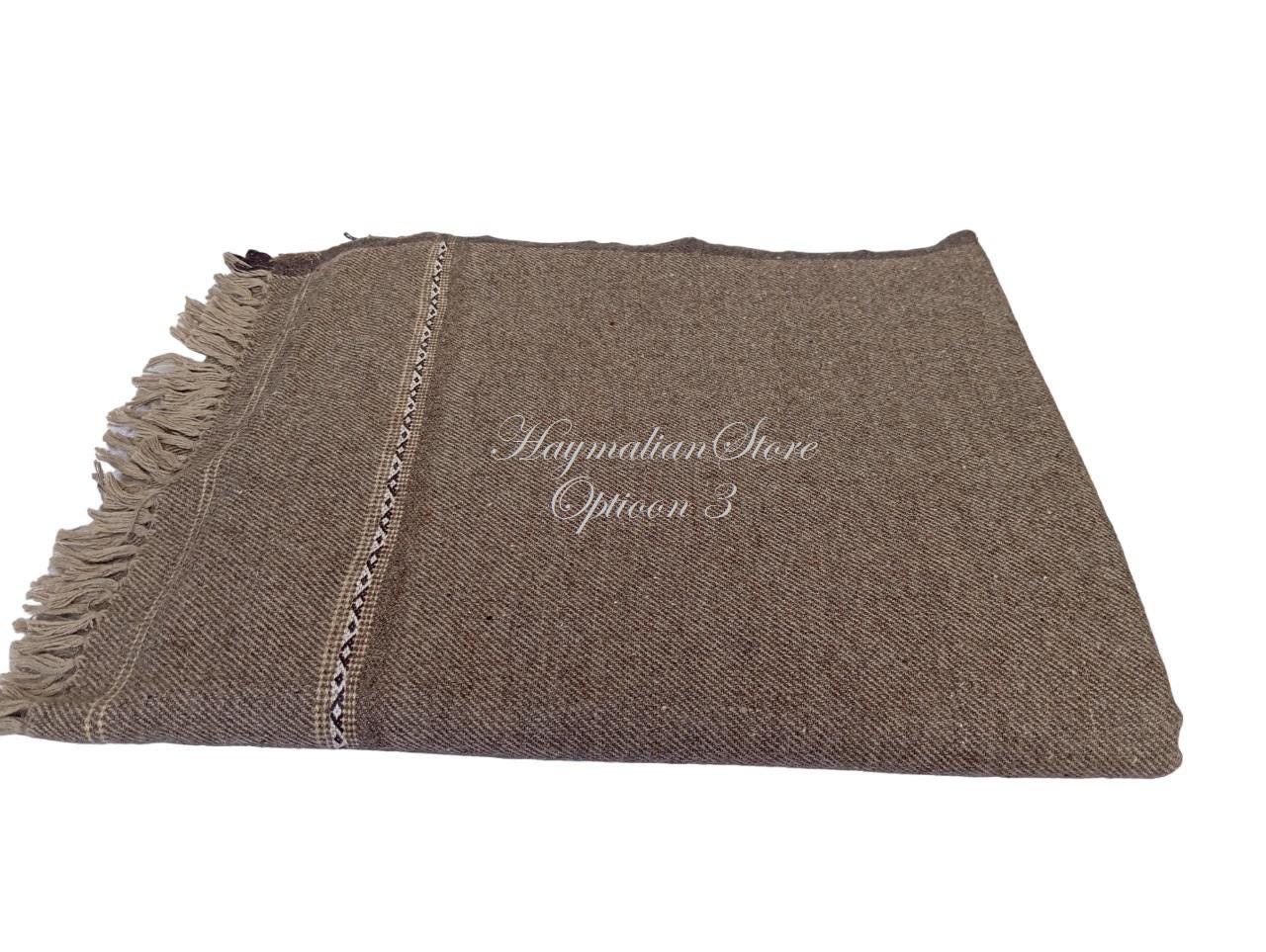 Afghan Patu Blanket: Colorful Wool Blend Shawl, Traditional Style