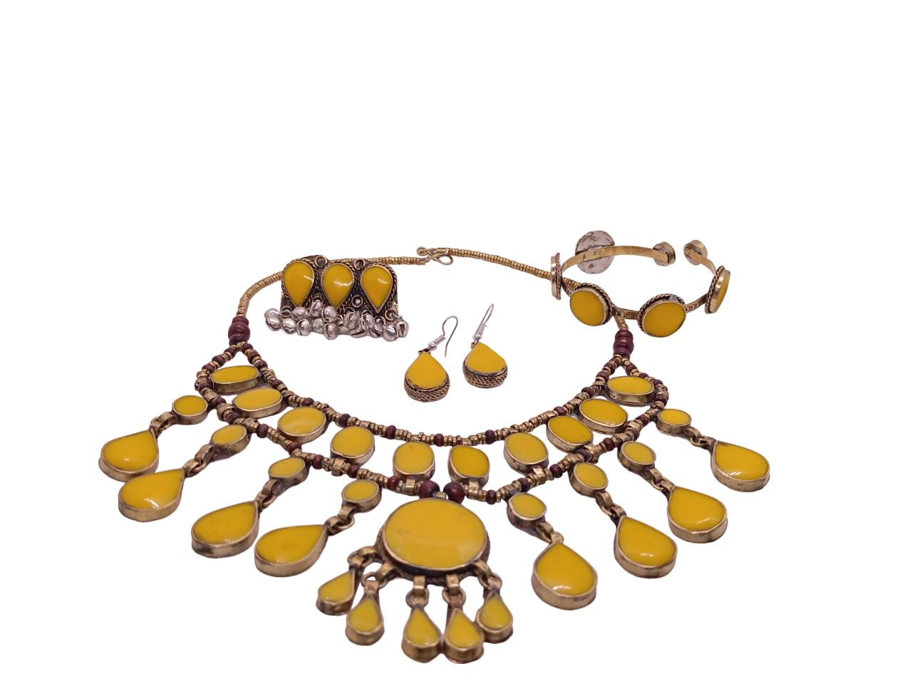 Multi colors Handmade Afghan Turkmen Tribal Ethnic Kuchi Necklaces