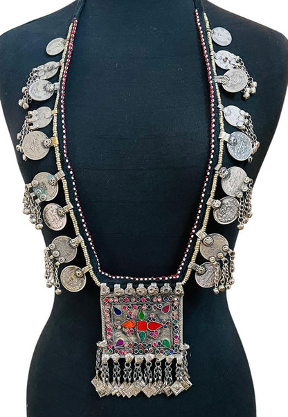 Afghan Tribal Vintage Necklace Traditional  Handmade Jewelry Kuchi Boho Necklace
