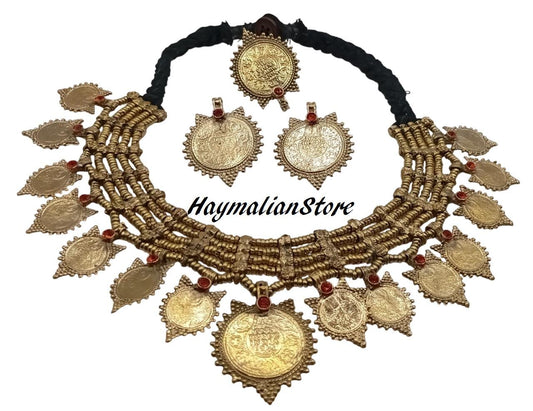 Antique Unique Handmade Afghan Tribal-Boho Tribel Banjara Vintage Necklace Full set