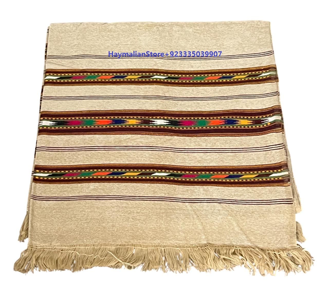 Handmade Wool Patu Blanket Shawl: Afghan Winter Blanket