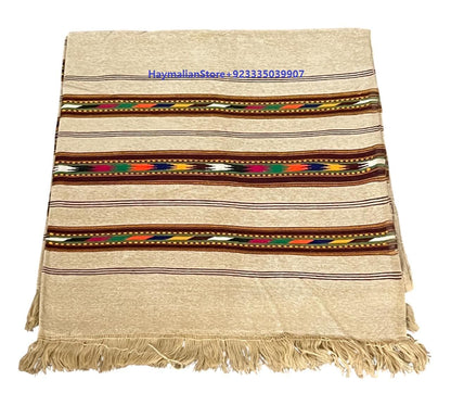 Handmade Wool Patu Blanket Shawl: Afghan Winter Blanket