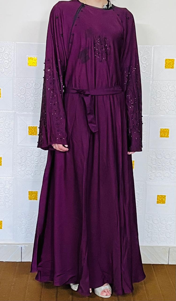 Abaya, Veils Muslim Scarf, Pakistani Women Burqa-Abaya, Islamic Kaftan Muslim Hijab, Georgette Fabric