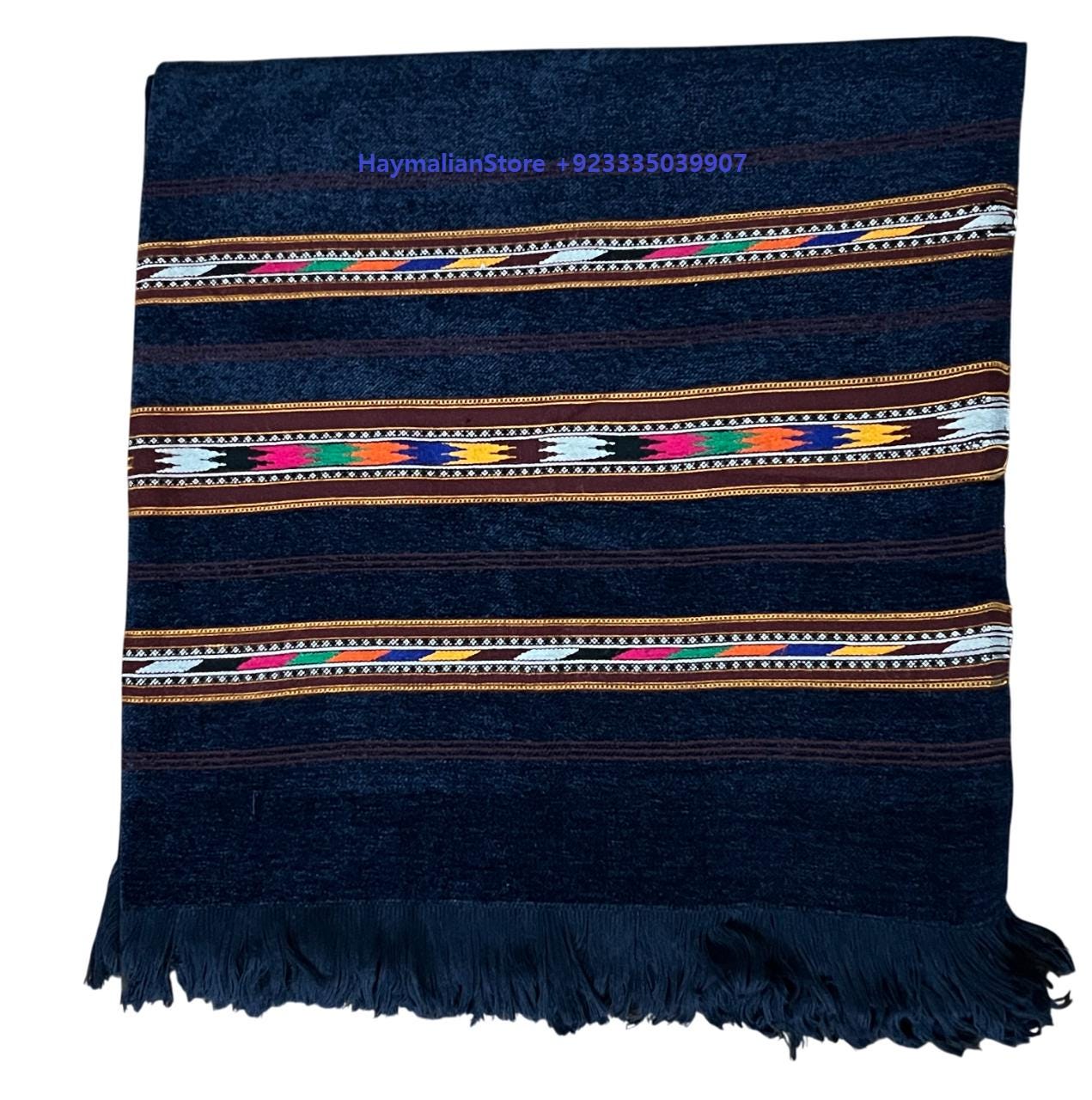 Handmade Wool Patu Blanket Shawl: Afghan Winter Blanket