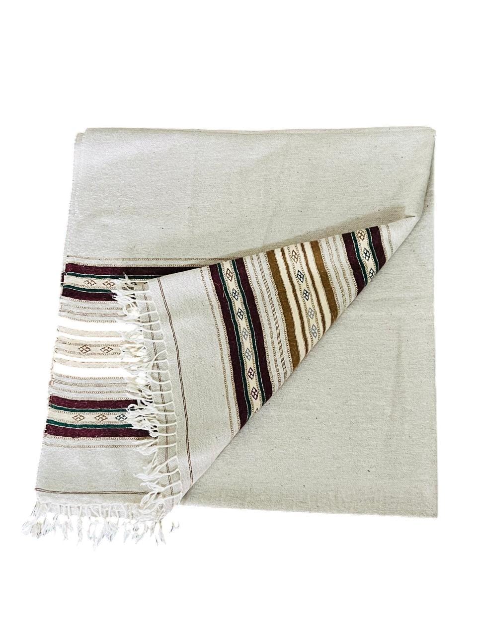 Afghan Wool Patu Blanket: Traditional Shawl, Winter Warmth