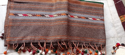 Primum Quality Afghan Patu Pure lamb Wool Winter Blanket - Shawl hand made from Swat