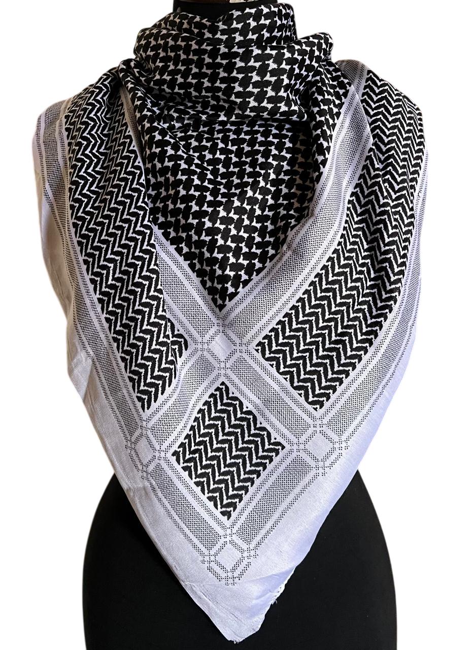Unisex Cotton Blend Shemagh Scarf: Military Desert Keffiyeh, Handmade in Pakistan