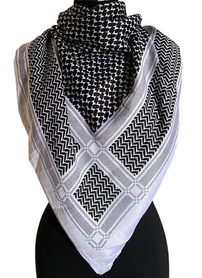 Unisex Cotton Blend Shemagh Scarf: Military Desert Keffiyeh, Handmade in Pakistan