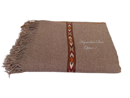 Afghan Wool Patu Blanket: Traditional Winter Shawl