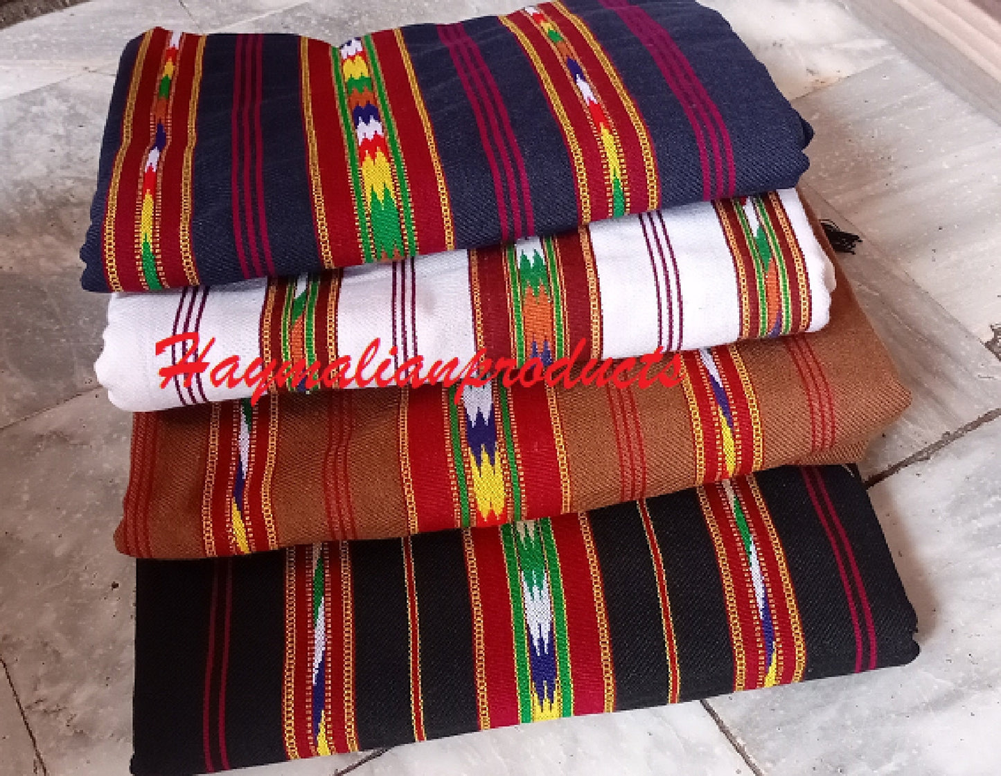 Afghan Wool Patu Blanket: Traditional Colorful Winter Shawl