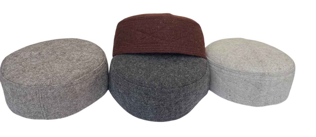 Handmade Chitrali Prayer Hat: 100% Pure Sheep Wool