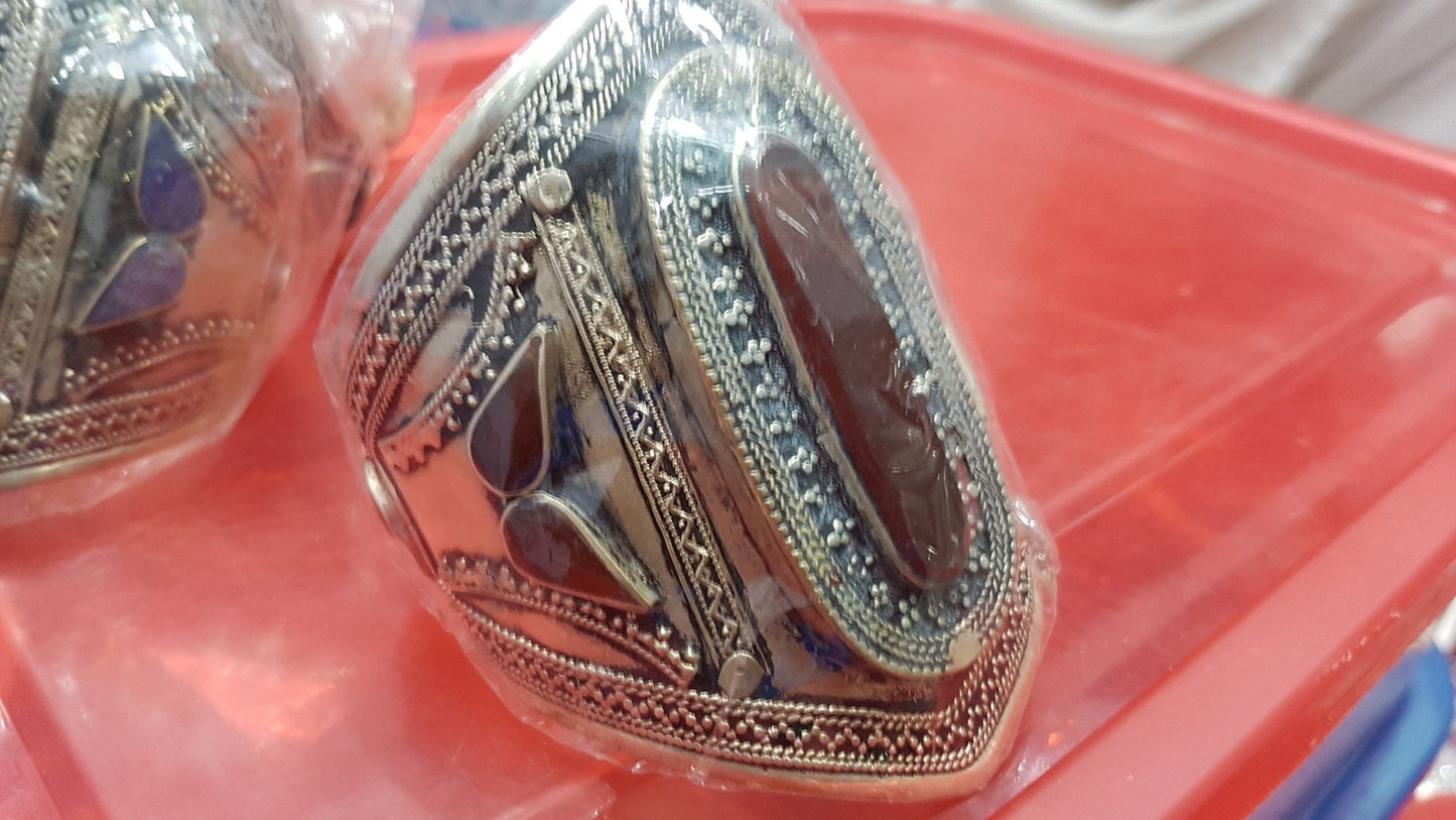Afghan-Kuchi-Cuff-Carved-Tribal-Jewelry-Ethnic-Boho Afghan  Bracelet