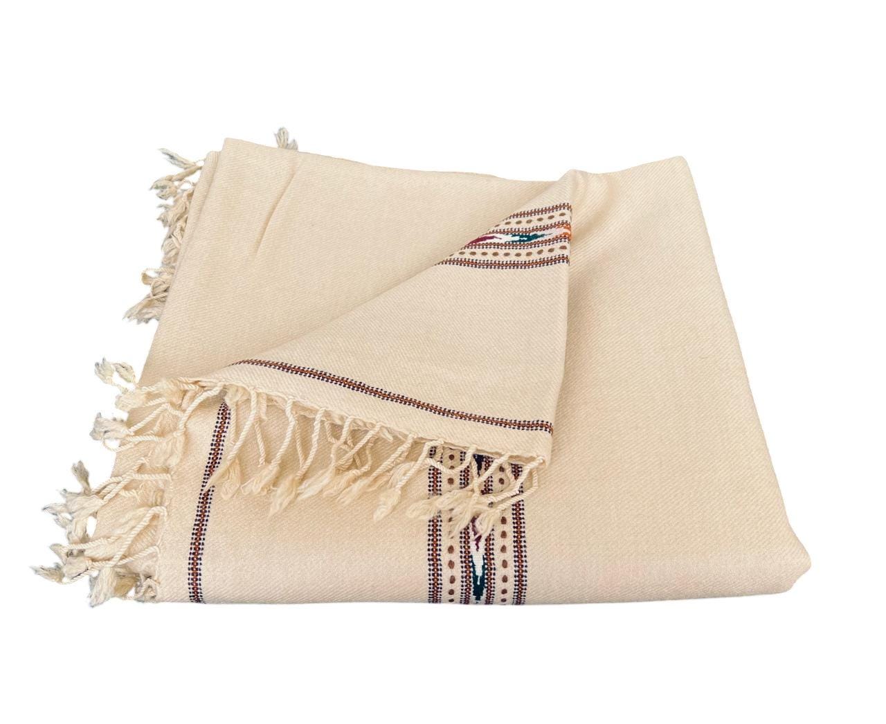 Afghan Wool Patu Blanket: Traditional Winter Shawl