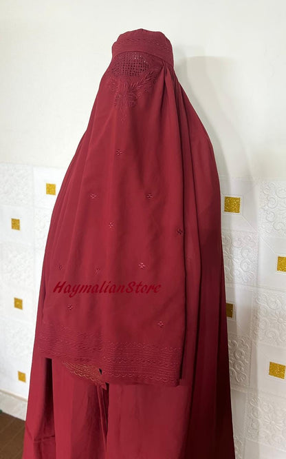 Abaya, Veils Muslim Scarf, Afghan Women Burqa-Abaya, Islamic Kaftan Muslim Hijab