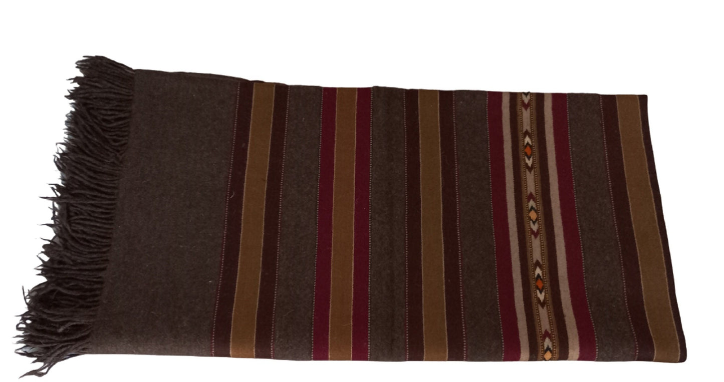 Afghan Wool Patu Blanket: Traditional Winter Shawl