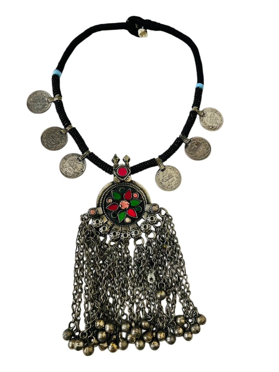 Afghan Vintage handmade Necklace Kuchi Ethnic Tribal Jewelry