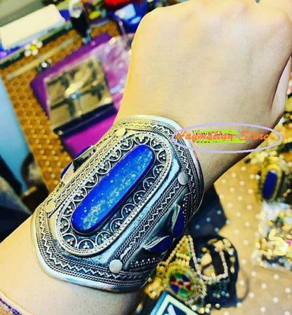 Afghan-Kuchi-Cuff-Carved-Tribal-Jewelry-Ethnic-Boho Afghan  Bracelet