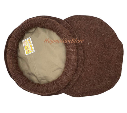 Handmade Sheep Wool Pakol Hat: Afghan Chitrali Style