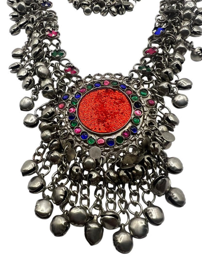 Afghan Tribal Necklace Traditional Antique Handmade Jewelry Kuchi Boho