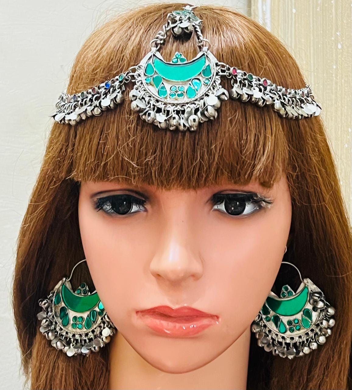 Afghan Tribal long Necklace Traditional Handmade Jewelry Kuchi Boho Necklace