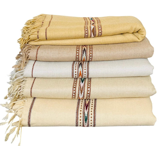 Afghan Wool Patu Blanket: Traditional Winter Shawl