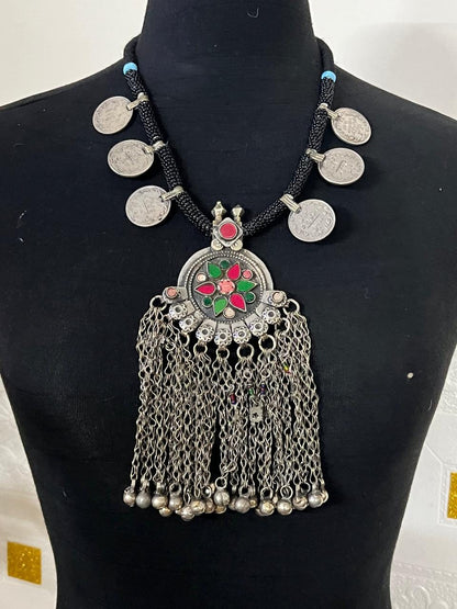 Afghan Vintage handmade Necklace Kuchi Ethnic Tribal Jewelry